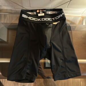 Boys compression shorts with cup